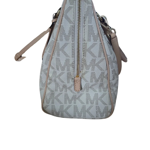 Michael Kors Satchel Handbag Cream Color Crossbody strap included - Picture 8 of 16
